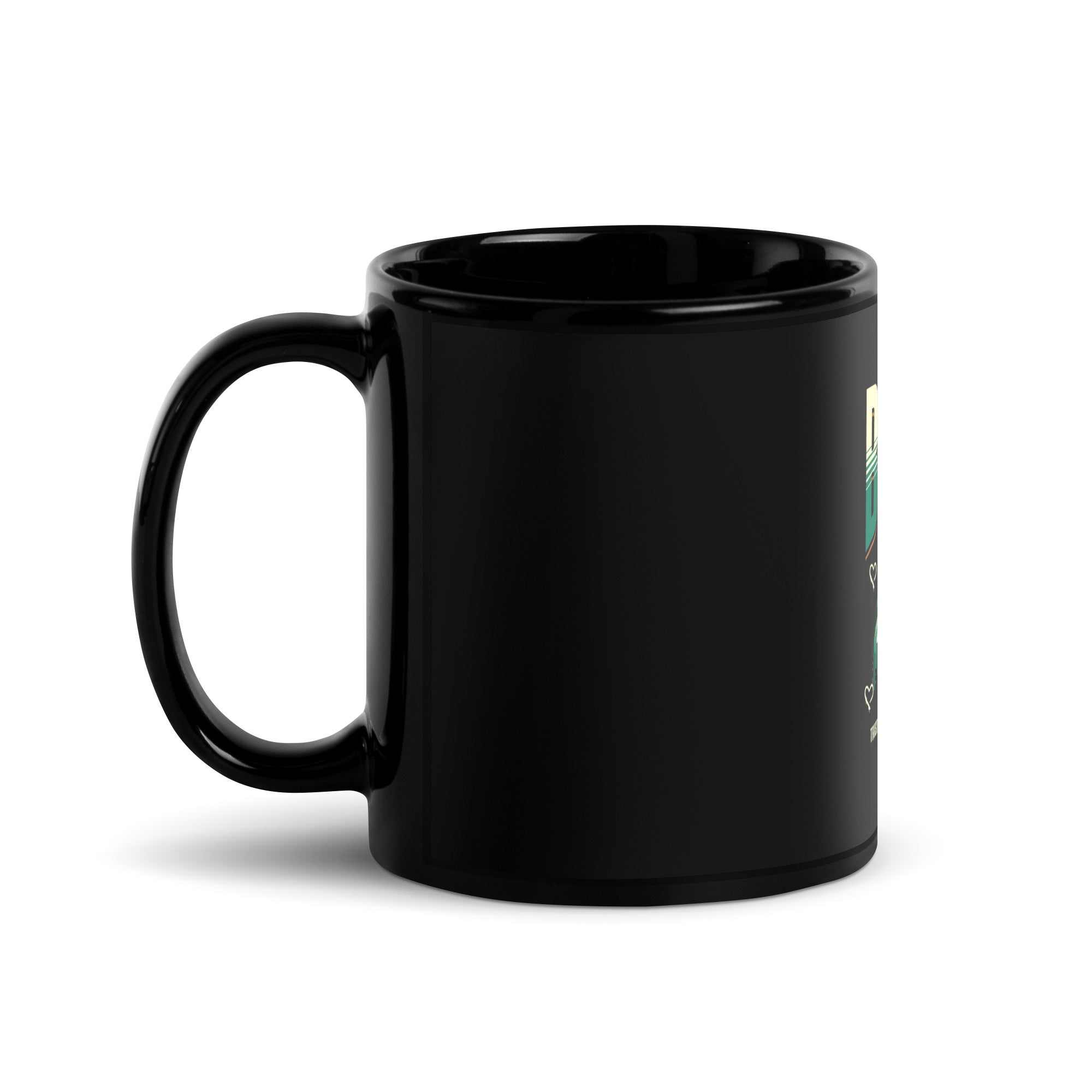 Trust In Jesus U Cant Go Wrong Black Glossy Mug