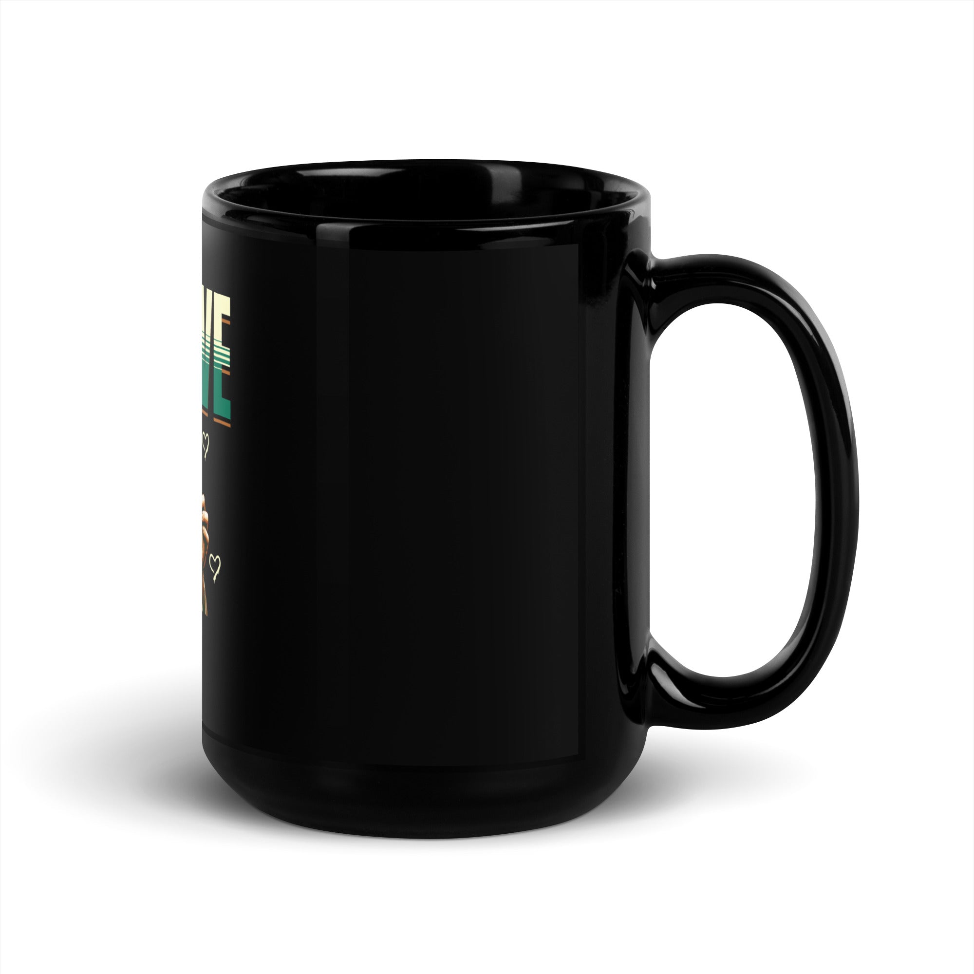 Trust In Jesus U Cant Go Wrong Black Glossy Mug