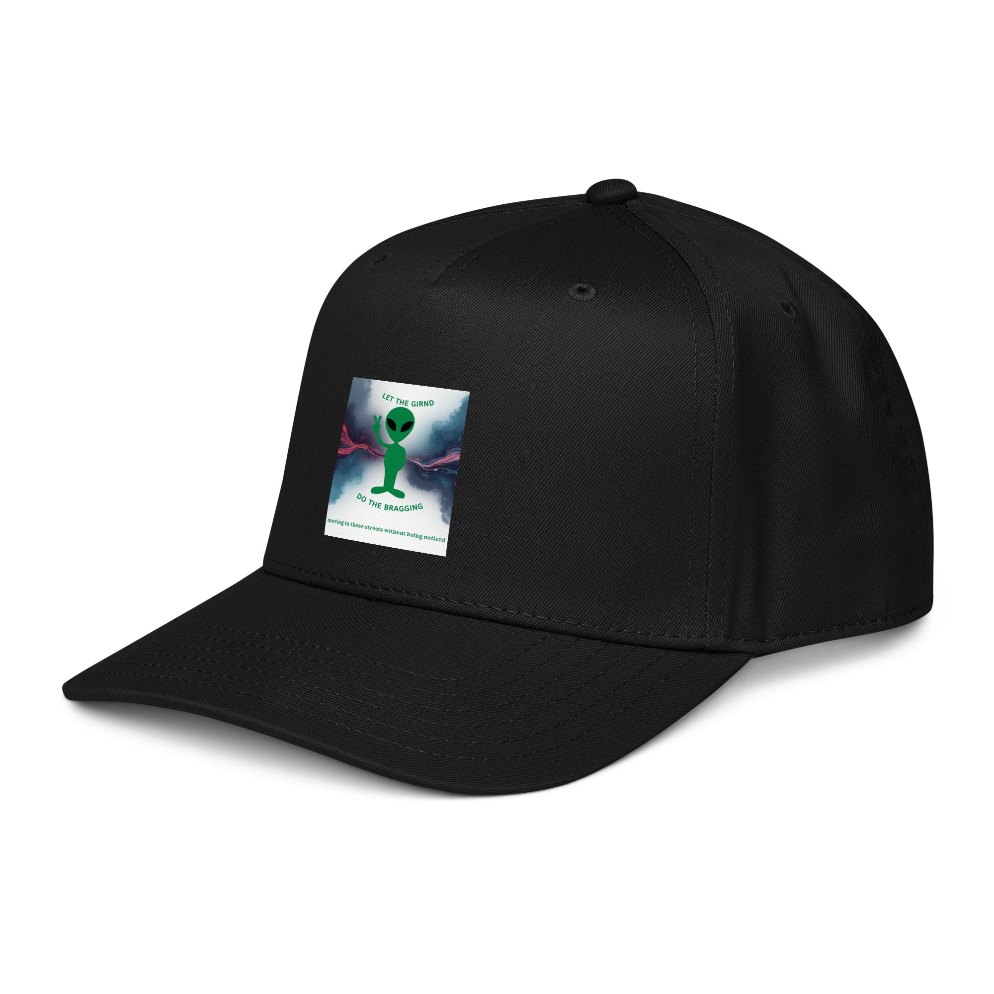 Let The Grind Do The Bragging 5 panel cap