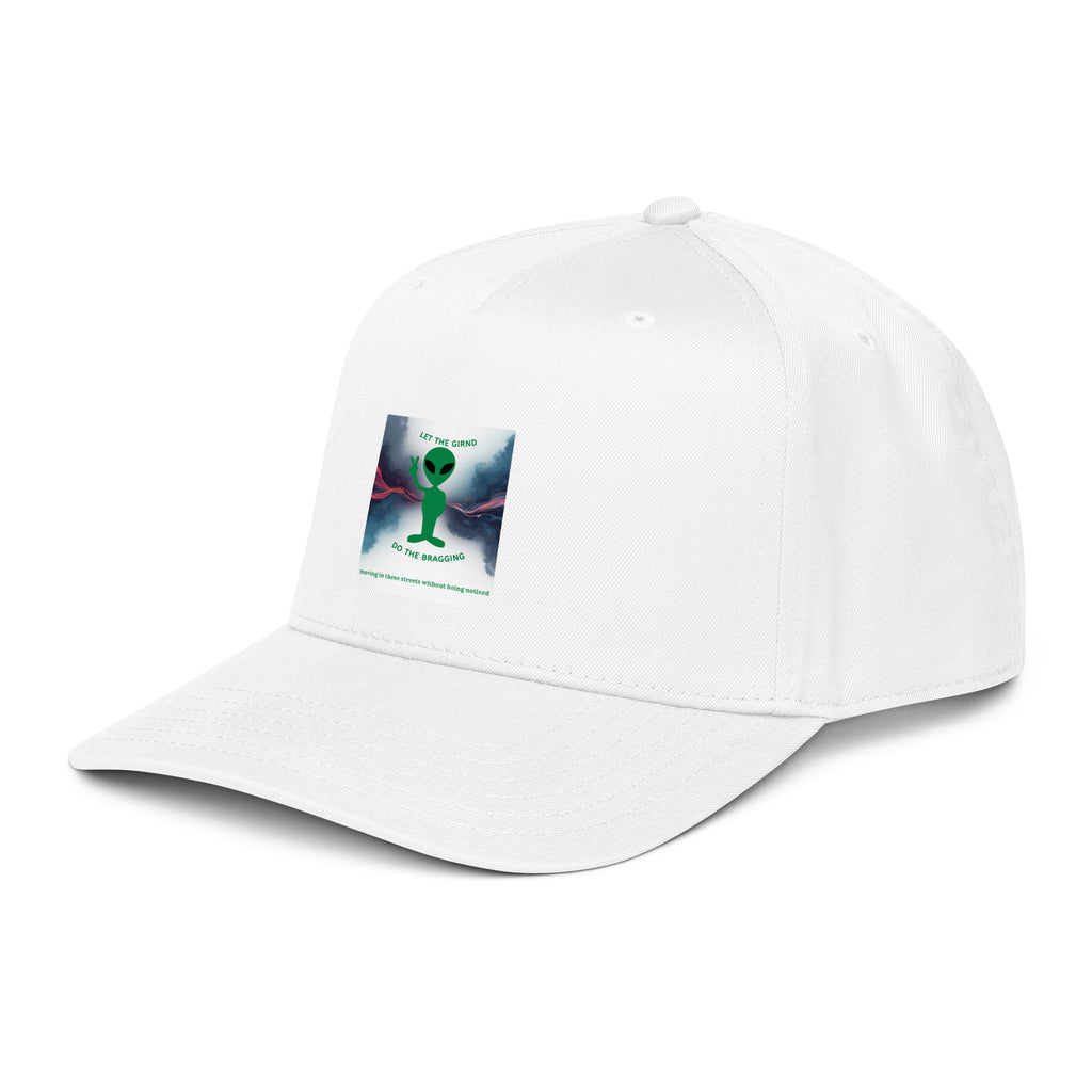 Let The Grind Do The Bragging 5 panel cap
