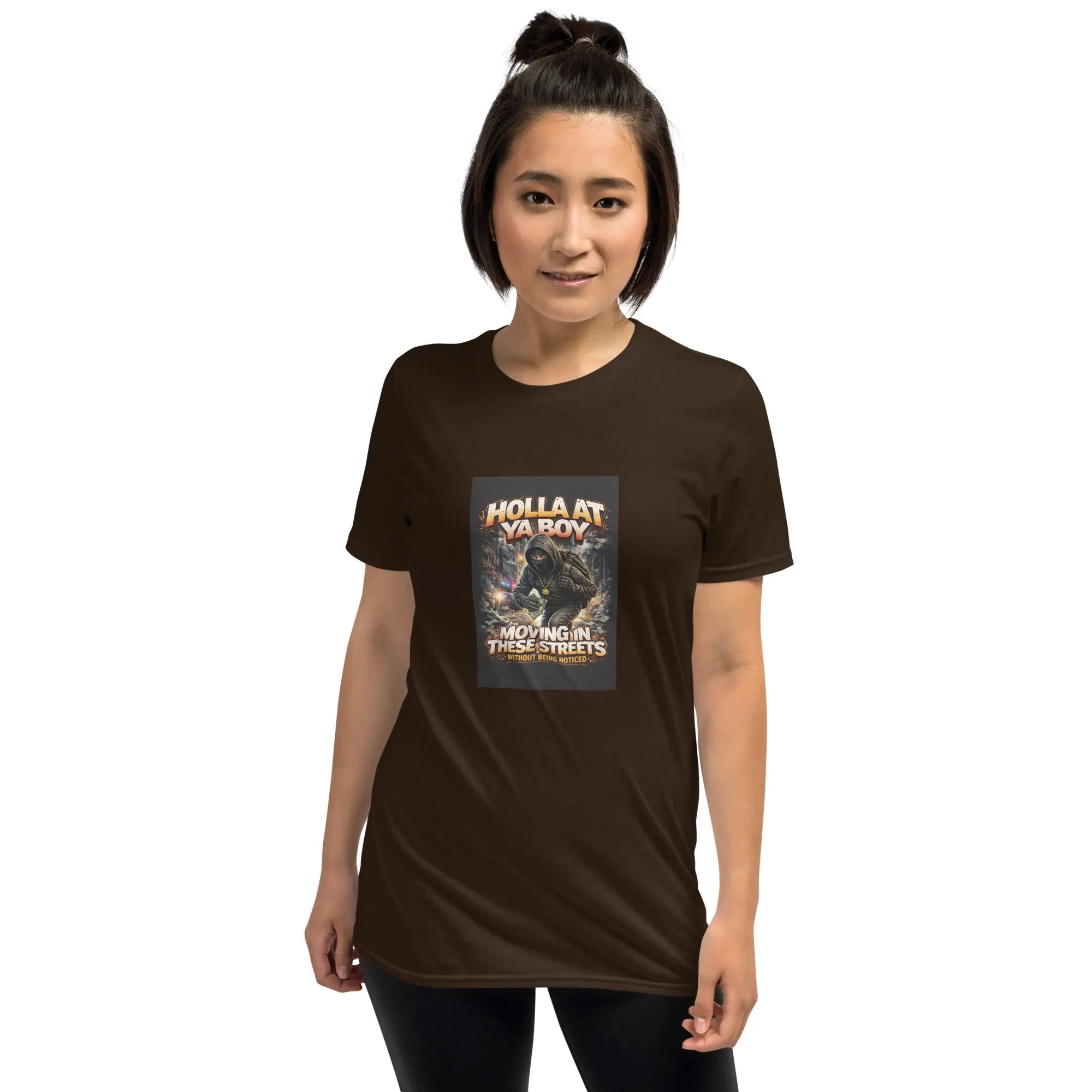 Move In Silence Unisex T-Shirt Moving In These Streets – Dark Chocolate Front

