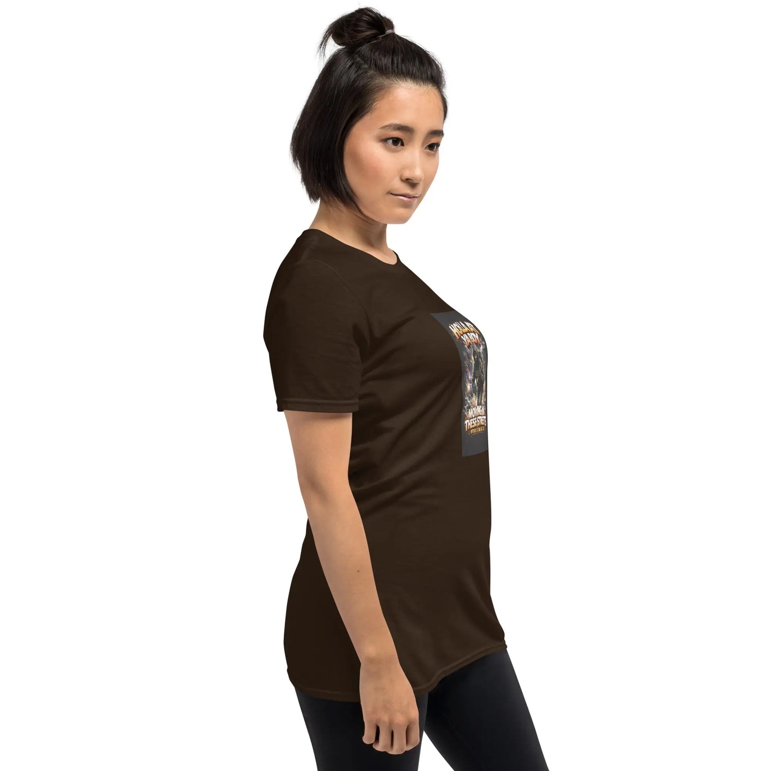 Move In Silence Unisex T-Shirt Moving In These Streets – Dark Chocolate Right Front

