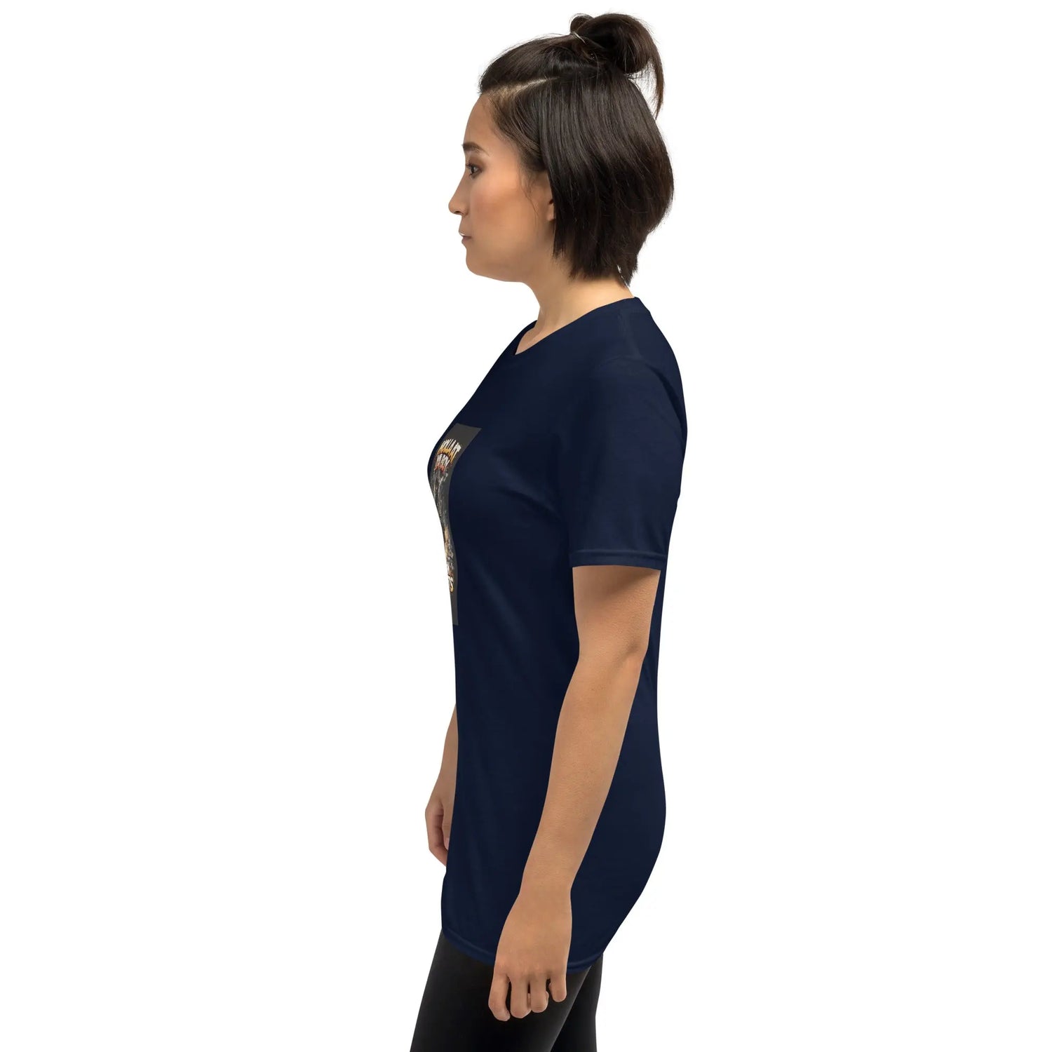 Move In Silence Unisex T-Shirt Moving In These Streets – Navy Left Side

