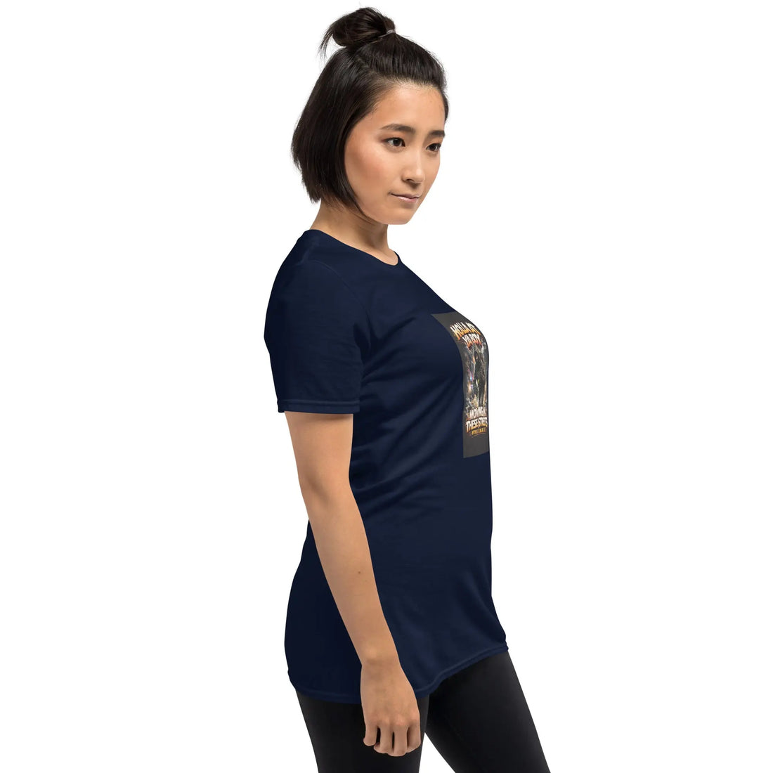 Move In Silence Unisex T-Shirt Moving In These Streets – Navy Right Front

