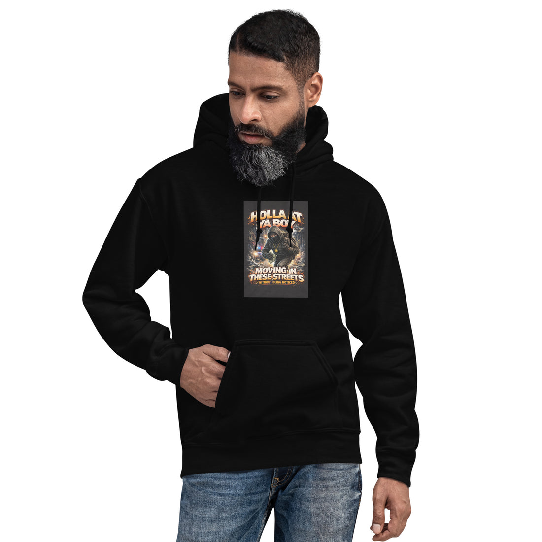 Moving In These Streets Without Being Noticed Unisex Hoodie